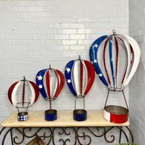Hot Air Balloon - R/W/B - Small