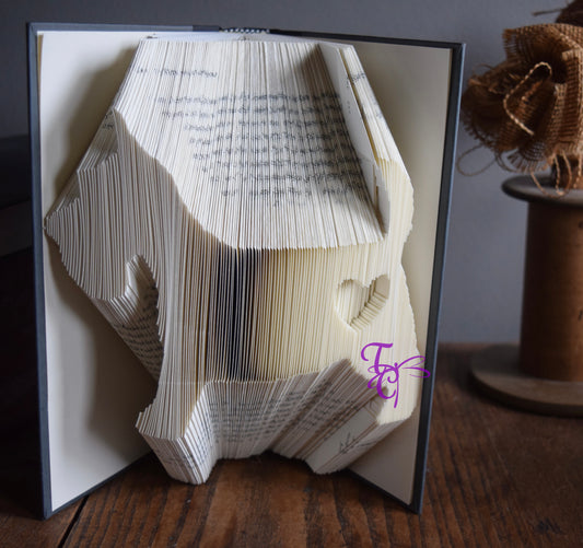 Scottie w/Heart Folded Book