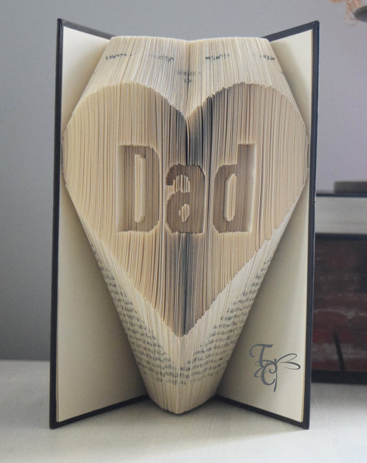 Heart w/Dad Folded Book