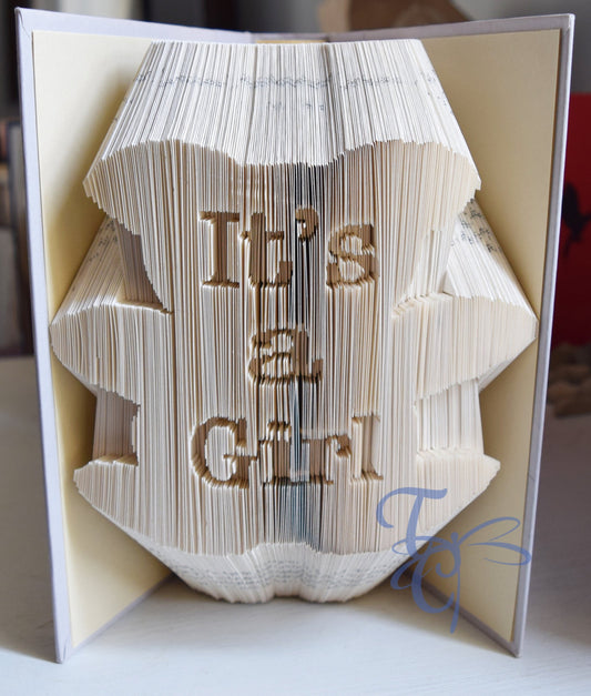 Teddy Bear w/It's a Girl (Boy) Folded Book
