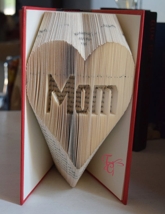 Heart w/Mom Folded Book